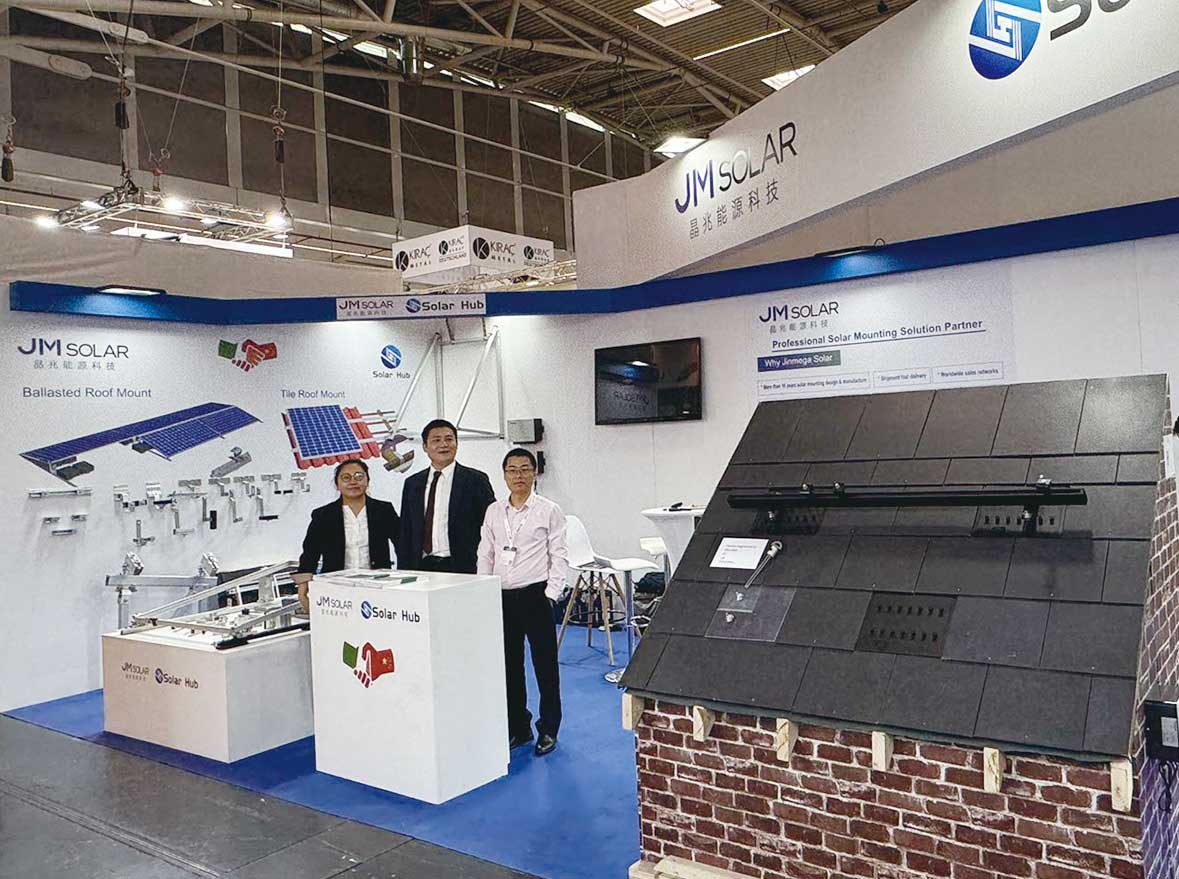 JinMega s'est présenté au salon photovoltaïque de Munich en Allemagne