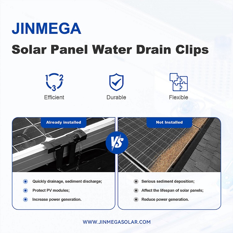 Coup de projecteur sur le produit | Clips de drainage pour panneaux solaires JinMega