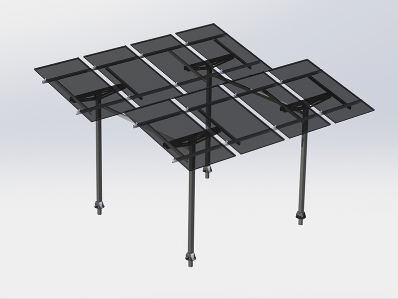 agricultural farmland solar mounting system